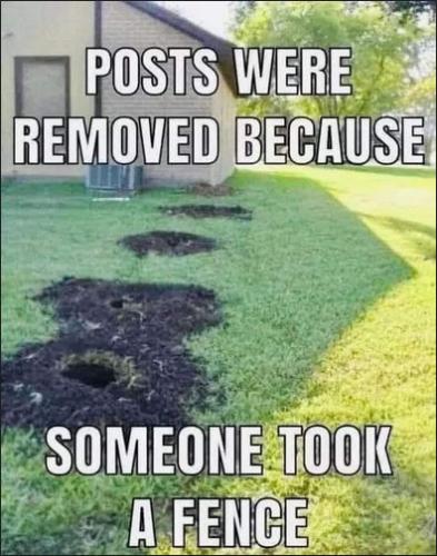 posts were removed