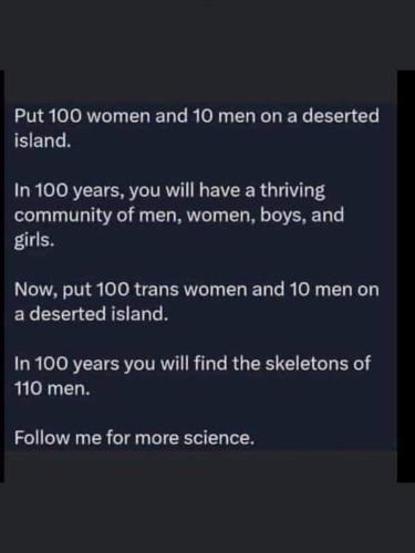100 women and 10 men