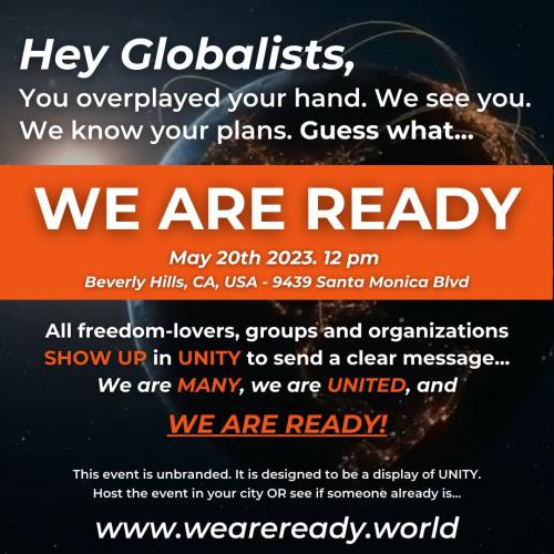 Santa Monica, California - May 20, 2023 - Anti Globalist Rally