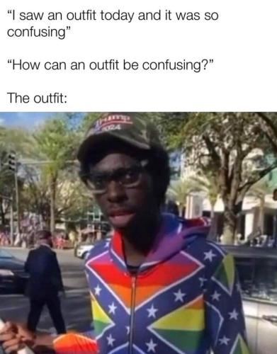 confusing outfit