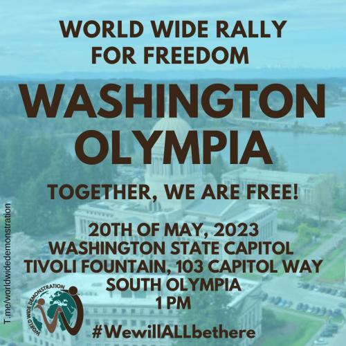 Olympia, Washington - May 20, 2023 - Freedom Rally