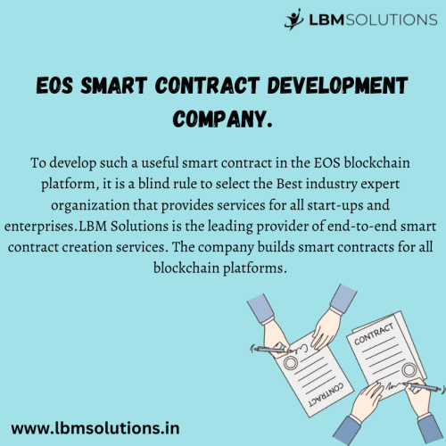 EOS smart contract development company.
