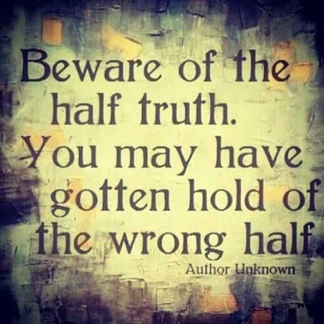 Lies are Half Truths 1