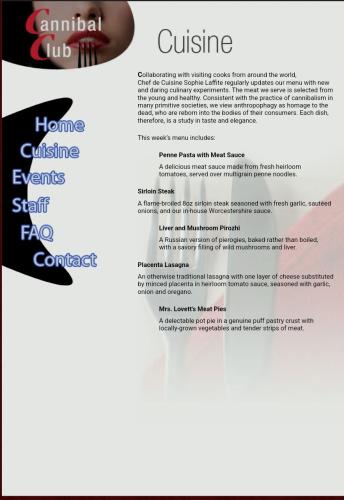 It's been cannibalism http://www.cannibalclub.org/