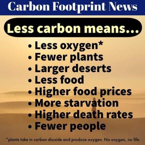 less carbon means