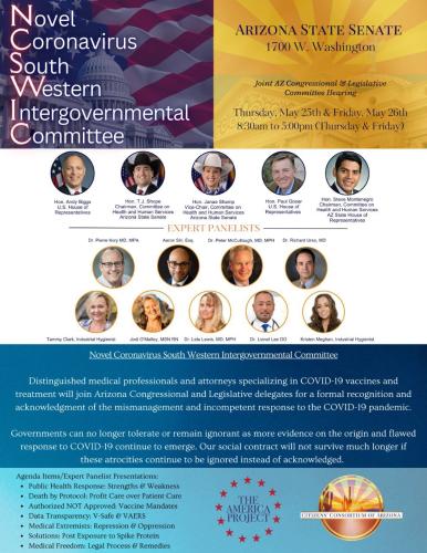 Arizona - May 25 and 26, 2023 - Novel Coronavirus South Western Intergovernmental Committee