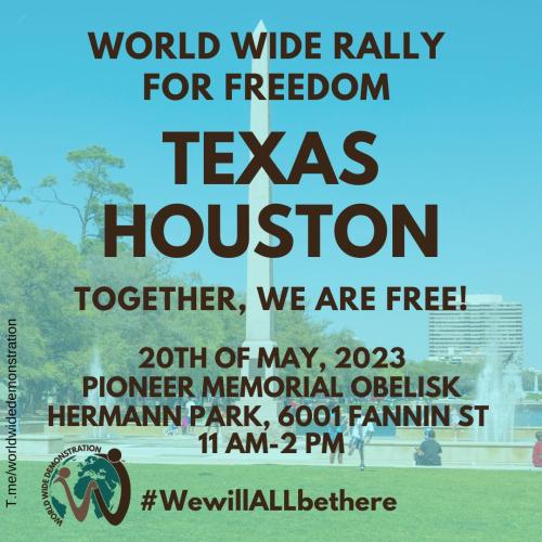 Houston, Texas - May 20, 2023 - Freedom Rally