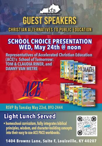 Louisville, Kentucky - May 24, 2023 - School Choice Presentation