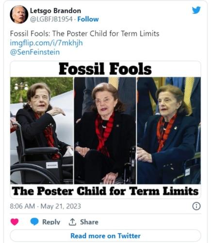 Letsgo Brandon Fossil Fools tweet