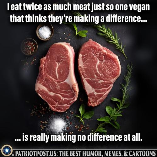 eat twice the meat
