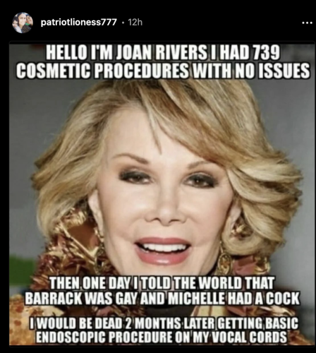 rip witnesses joan rivers called out obama gay and big mike has cock