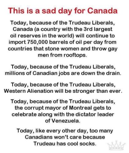 this is a sad day for Canada