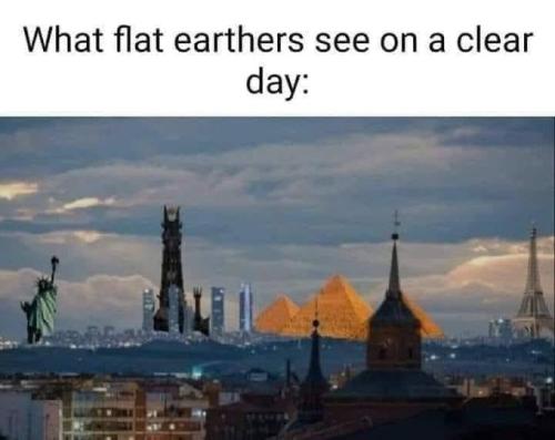what flat earthers see
