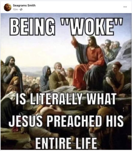 blasphemy woke jesus