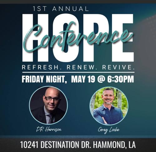 Hammond, Louisiana, May 19, 2023 - Hope Conference