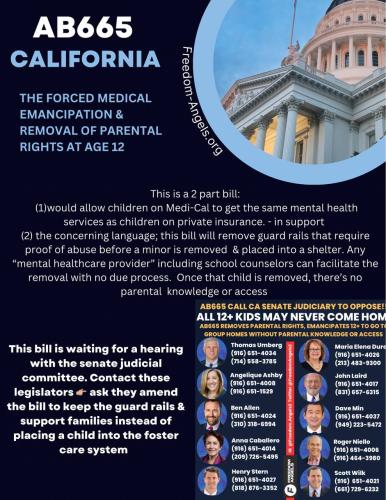 California - Call to Action - Oppose AB665