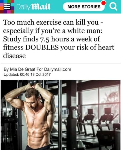 too much exercise