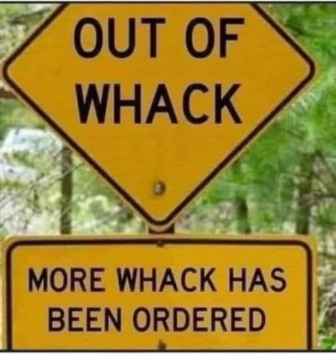 more whack has been ordered