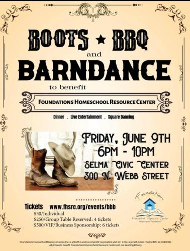 Selma, North Carolina - June 9, 2023 - Fundraiser to benefit homeschooling education