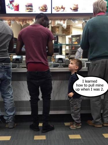 I learned how to pull mine up when I was 2