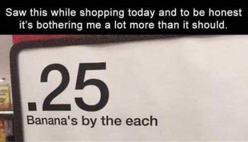 bananas by the each