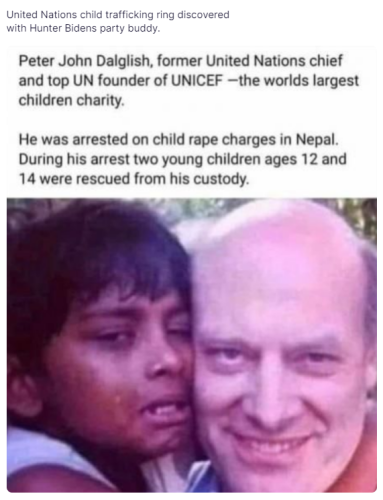 United Nations child trafficing ring