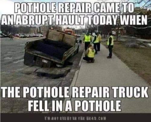 pot hole issue