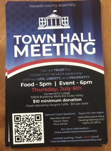 Grass Valley, California - July 6, 2023 - Nevada County Assembly Town Hall Meeting