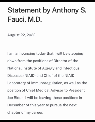 fauci knew
