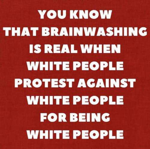 white people protesting white people
