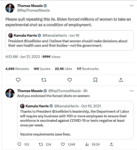 Kamala Biden Forced vax