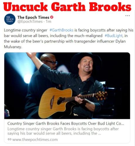 Uncuck Garth Brooks