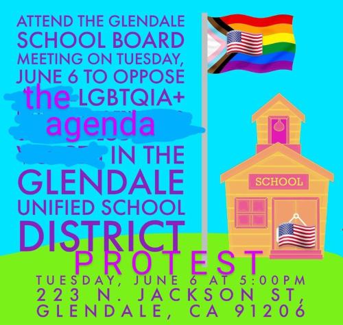 Glendale, California - June 6, 2023 - School Board Meeting