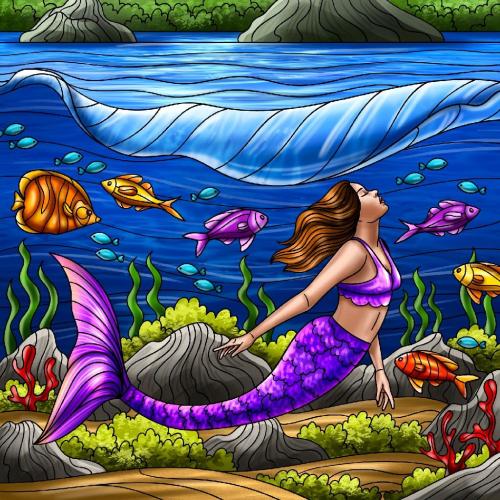! Mermaid underwater