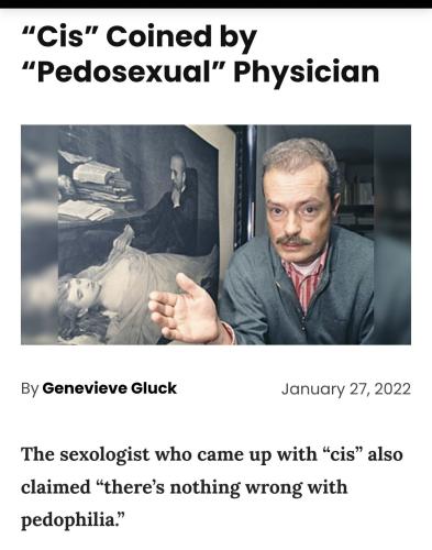 Disgustingly being coined and pushed by trans