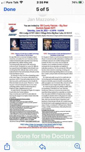 Big Bear, California - June 24, 2023 - Doctors Speak Out