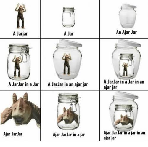 Ajar jar jar in an ajar jar jar jar