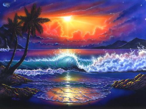 !  Beautiful Beach on cloudy day