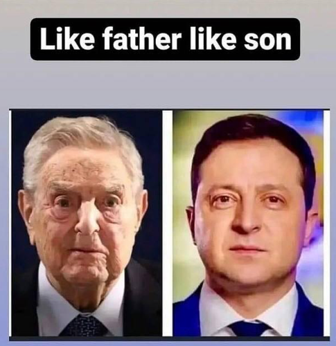 father and son - soros zelensky