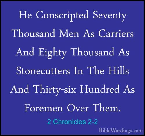2 Chronicles 2_2