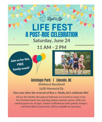 Lincoln, Nebraska - June 24, 2023 - Life Fest