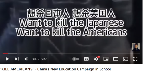 Chinese wants to kill Americans