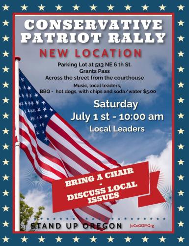 Grants Pass, Oregon - July 1, 2023 - Conservative Patriot Rally