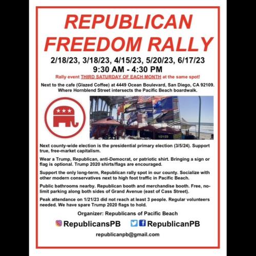 San Diego, California - June 17, 2023 - Freedom Rally