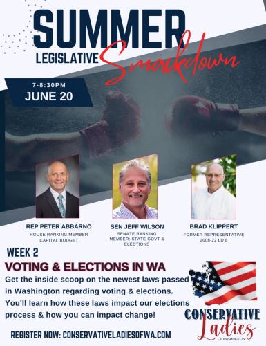 Washington State - Zoom - June 20, 2023 - Voting and Elections in Washington