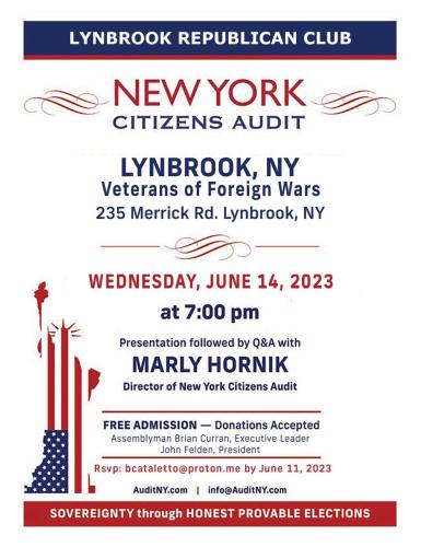 Lynbrook, New York - June 14, 2023 - New York Citizens Audit