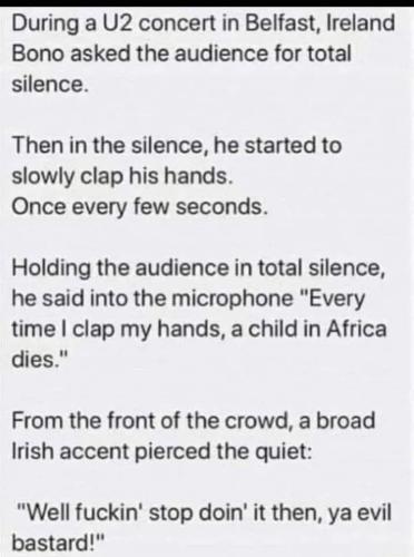 pierced the silence