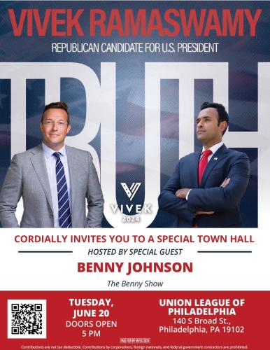 Philadelphia, Pensylvannia - June 20, 2023 - Town Hall