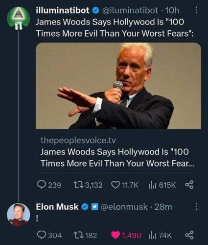 James Woods speaks