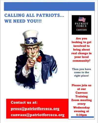 California - Every Wednesday - Canvass Training